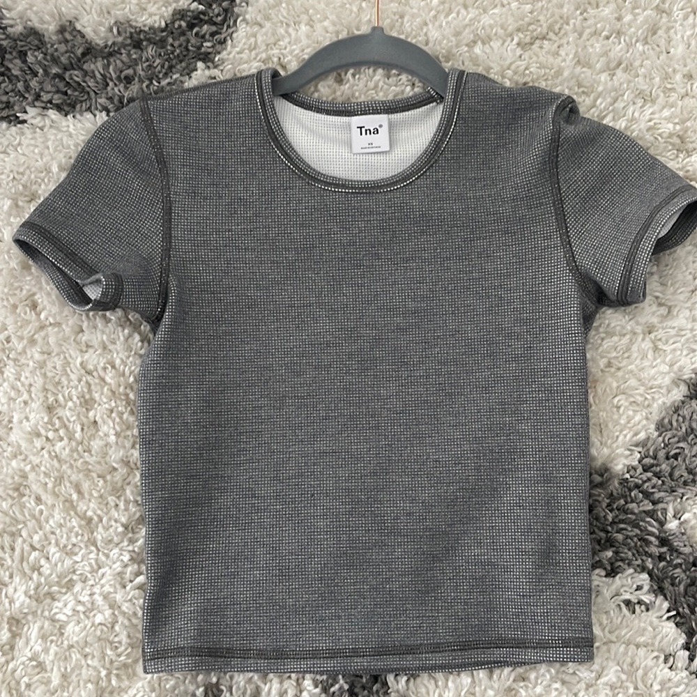 Aritzia TNA waffle short sleeve